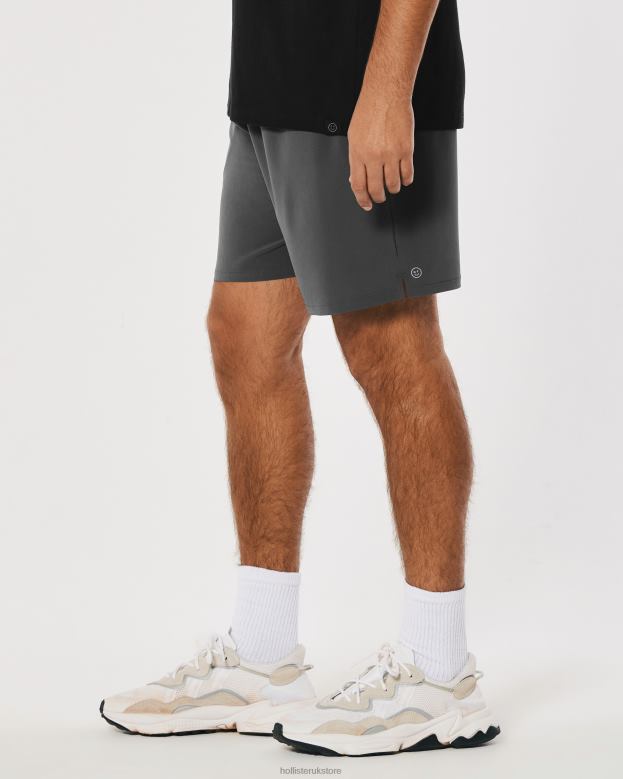 Bottoms Hollister Men Gilly Hicks Active Shorts 7\\ 488201236 Dark Grey